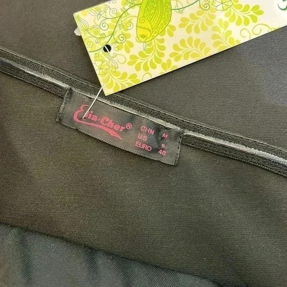 Elia-Cher Little Black Dress One Shoulder Flattering Size 8 - Picture 9 of 10